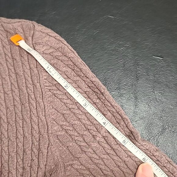 New York & Company Women's brown cable knit elbow Sleeve sweater size Xs office - Picture 9 of 10